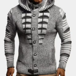 Truien & Vesten Heren*MIRO - Geraffineerd Capuchonvest voor Heren - Perfect voor de Lente en Zomer Grijs