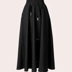 Broeken & Rokken Dames*Moderne en asymmetrische stijlvolle zomerrok voor dames Zwart