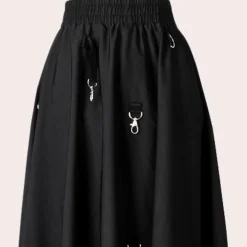 Broeken & Rokken Dames*Moderne en asymmetrische stijlvolle zomerrok voor dames Zwart