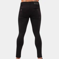 Broeken Heren*Moderne relaxed fit herenbroek voor de zomer Zwart