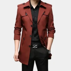 Jassen Heren*Moderne zomer trenchcoat voor heren