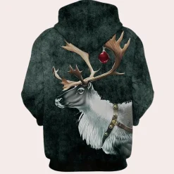 Jassen Heren*MODESTO - Elegante Zomerhoodie voor Heren Donker Cyaan
