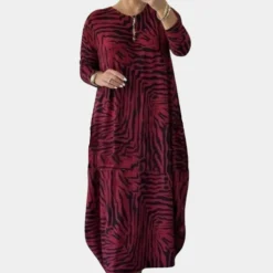 Jurken & Jumpsuits Dames*Modieuze losvallende damesjurk voor de zomer