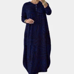 Jurken & Jumpsuits Dames*Modieuze losvallende damesjurk voor de zomer