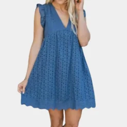 Jurken & Jumpsuits Dames*Mona - Comfortabel en luchtig zomerjurkje voor dames