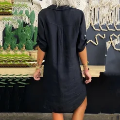 Jurken & Jumpsuits Dames*Mylah - Luchtige katoenen blouse jurk voor de zomer