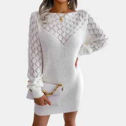 Jurken & Jumpsuits Dames*Nadia - Gebreide damesjurk voor de zomer