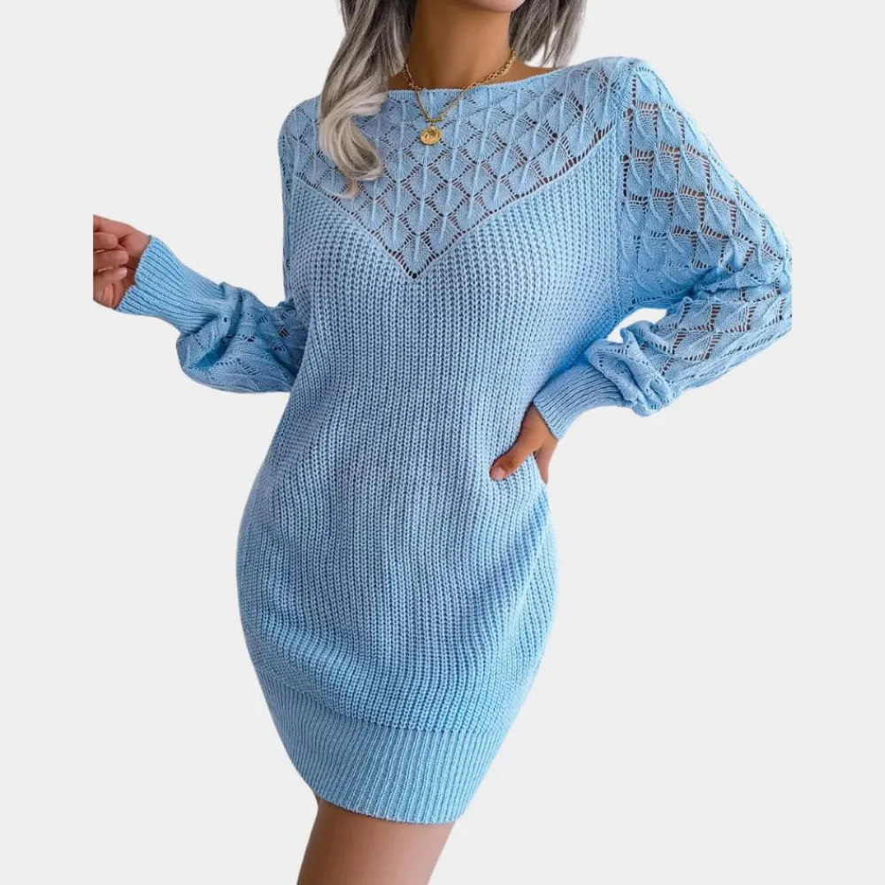 Jurken & Jumpsuits Dames*Nadia - Gebreide damesjurk voor de zomer