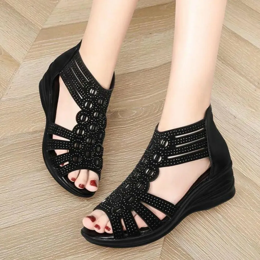 Damesschoenen*NADINE - Leren zomerslippers