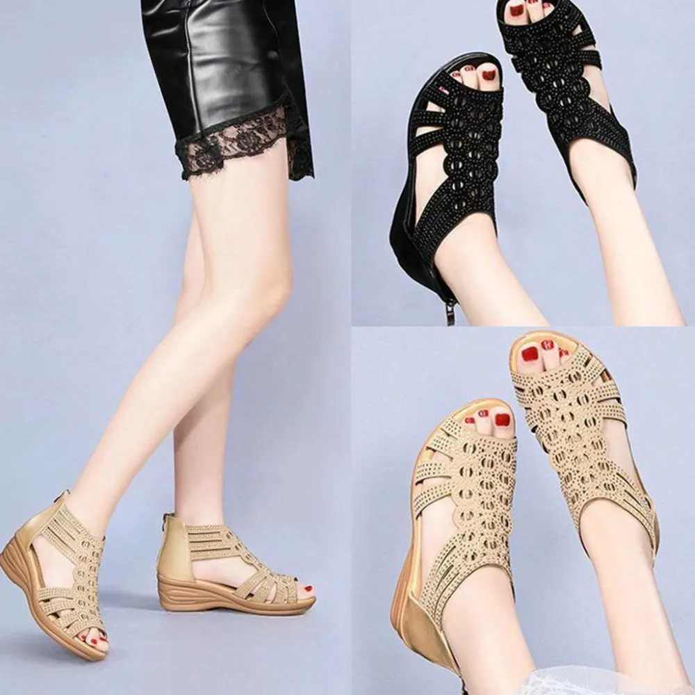 Damesschoenen*NADINE - Leren zomerslippers