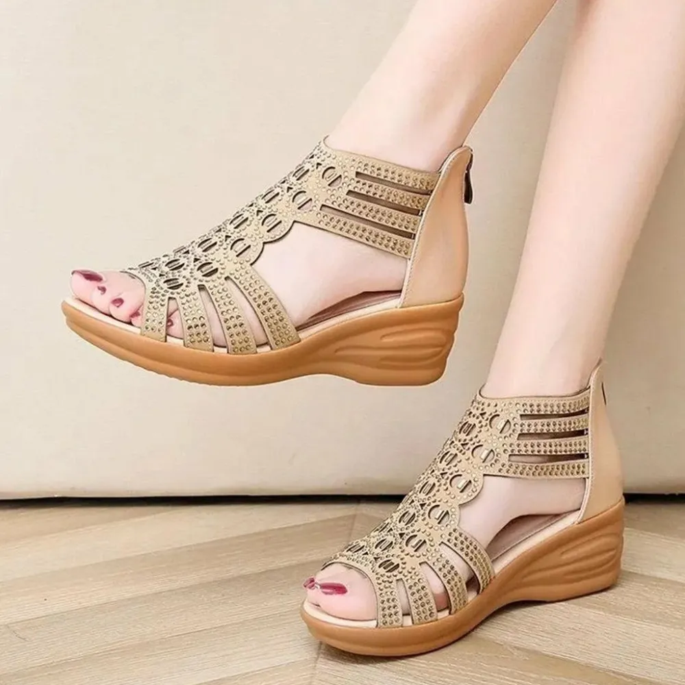 Damesschoenen*NADINE - Leren zomerslippers