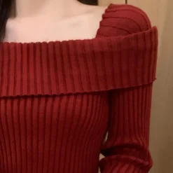 Truien & Vesten Dames*NANCY - Luxe Zomerse Trui voor Dames Rood