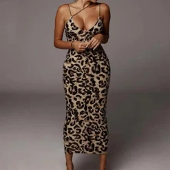 Jurken & Jumpsuits Dames*NATALIJA - Prachtige Zomer Damesjurk met Dierenprint