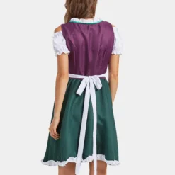 Jurken & Jumpsuits Dames*Natascha - Betoverende Zomerse Dirndl Jurk voor Oktoberfest Paars