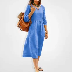 Jurken & Jumpsuits Dames*NATHALIA - Zomerse casual midi-jurk