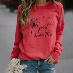 Topjes & Shirts Dames*NATHALIE - Elegante zomerse sweatshirt