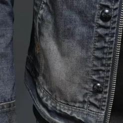 Jassen Heren*NATHAN - Stijlvol Zomers Spijkerjack voor Heren Blauwgrijs