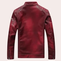 Jassen Heren*Nathaniel - Klassieke herenjas met opstaande kraag voor de lente en zomer Rood