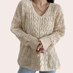 Truien & Vesten Dames*NAYLAH - Casual Trui voor Dames Beige