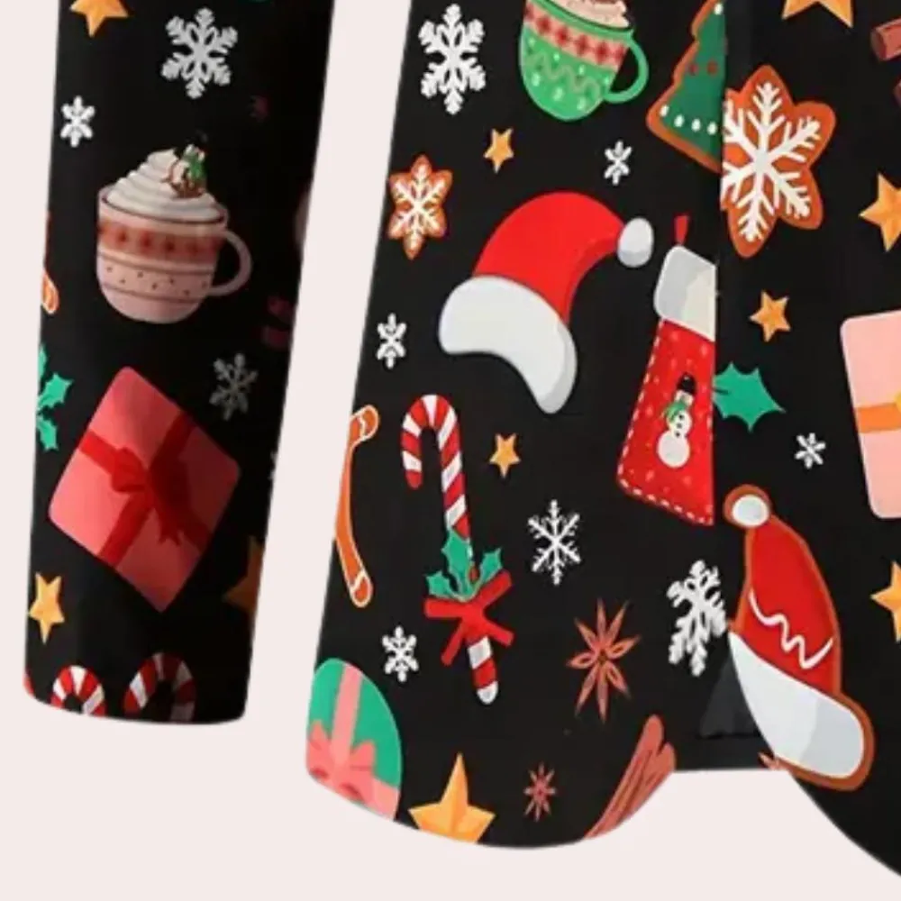 Jassen Heren*NELIO - Comfortabele Zomerblazer voor Heren Zwart