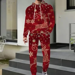 Sets Heren*NELIO - Elegante Zomerset voor Heren Rood