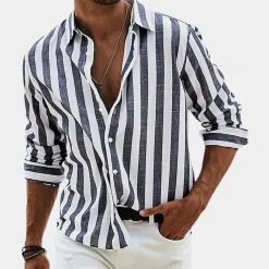 Shirts Heren*Nico - Gestreept herenoverhemd voor de zomer