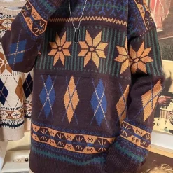 Truien & Vesten Heren*Nicusor - Trendy Gebreide Sweater voor de Moderne Man