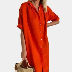 Jurken & Jumpsuits Dames*Nienke - Zomerse overhemdjurk voor dames