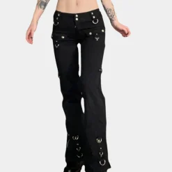 Broeken & Rokken Dames*Nikita - Trendy Zomerse Cargo Broek voor Dames Zwart