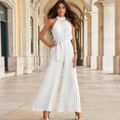 Jurken & Jumpsuits Dames*NIKOL - Geplooide zomer jumpsuit