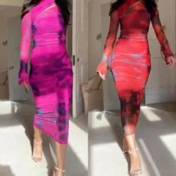 Jurken & Jumpsuits Dames*NINAS - Stijlvolle zomerse midi-jurk