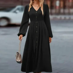 Jurken & Jumpsuits Dames*NOA - Lange zomerjurk met lange mouwen voor dames