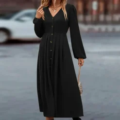 Jurken & Jumpsuits Dames*NOA - Lange zomerjurk met lange mouwen voor dames