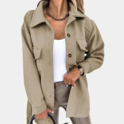 Jassen Dames*Noami - Stijlvolle en lange damesjas voor de zomer