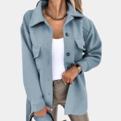 Jassen Dames*Noami - Stijlvolle en lange damesjas voor de zomer