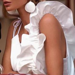 Topjes & Shirts Dames*NOEMI - Stijlvolle zomerse ruches top