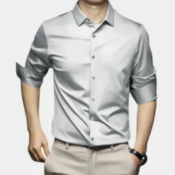 Shirts Heren*Norbert - Klassiek kreukvrij herenoverhemd voor de zomer