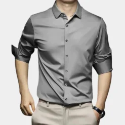 Shirts Heren*Norbert - Klassiek kreukvrij herenoverhemd voor de zomer