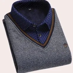 Truien & Vesten Heren*Norbert - Luchtige zomertrui met overhemdkraag voor heren