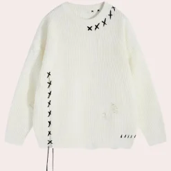 Truien & Vesten Heren*NORIEL - Klassieke Zomerse Trui voor Heren Wit