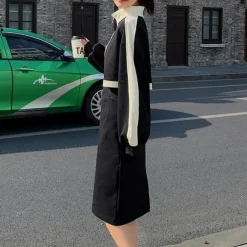 Jurken & Jumpsuits Dames*Nusa - Trendy Slim Fit Midi-jurk voor dames - Zomerse Stijl Zwart