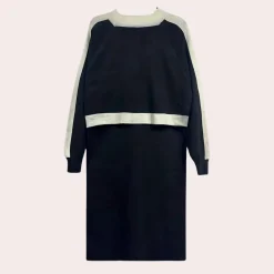 Jurken & Jumpsuits Dames*Nusa - Trendy Slim Fit Midi-jurk voor dames - Zomerse Stijl Zwart