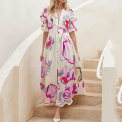 Jurken & Jumpsuits Dames*NYOMI - Modieuze zomerjurk voor zonnige dagen