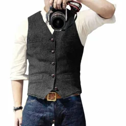 Truien & Vesten Heren*OLIVER - Elegant zomergilet voor heren