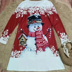 Jurken & Jumpsuits Dames*ONDINA - Luxe Zomerjurk voor Dames Rood