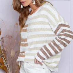 Truien & Vesten Dames*OPALINE - Stijlvolle Zomerse Trui voor Dames Wit