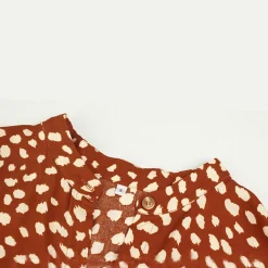 Jurken & Jumpsuits Dames*ORANE - Zomerse bedrukte v-hals jurk