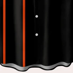 Shirts Heren*Orban - Heren Tijdloos Zomerse Button-Down Zwart