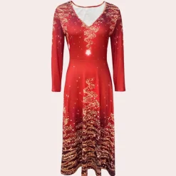 Jurken & Jumpsuits Dames*OSANA - Veelzijdige Zomerjurk voor Dames Rood