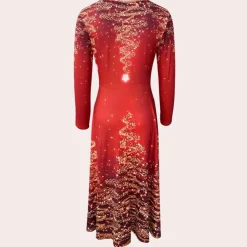 Jurken & Jumpsuits Dames*OSANA - Veelzijdige Zomerjurk voor Dames Rood